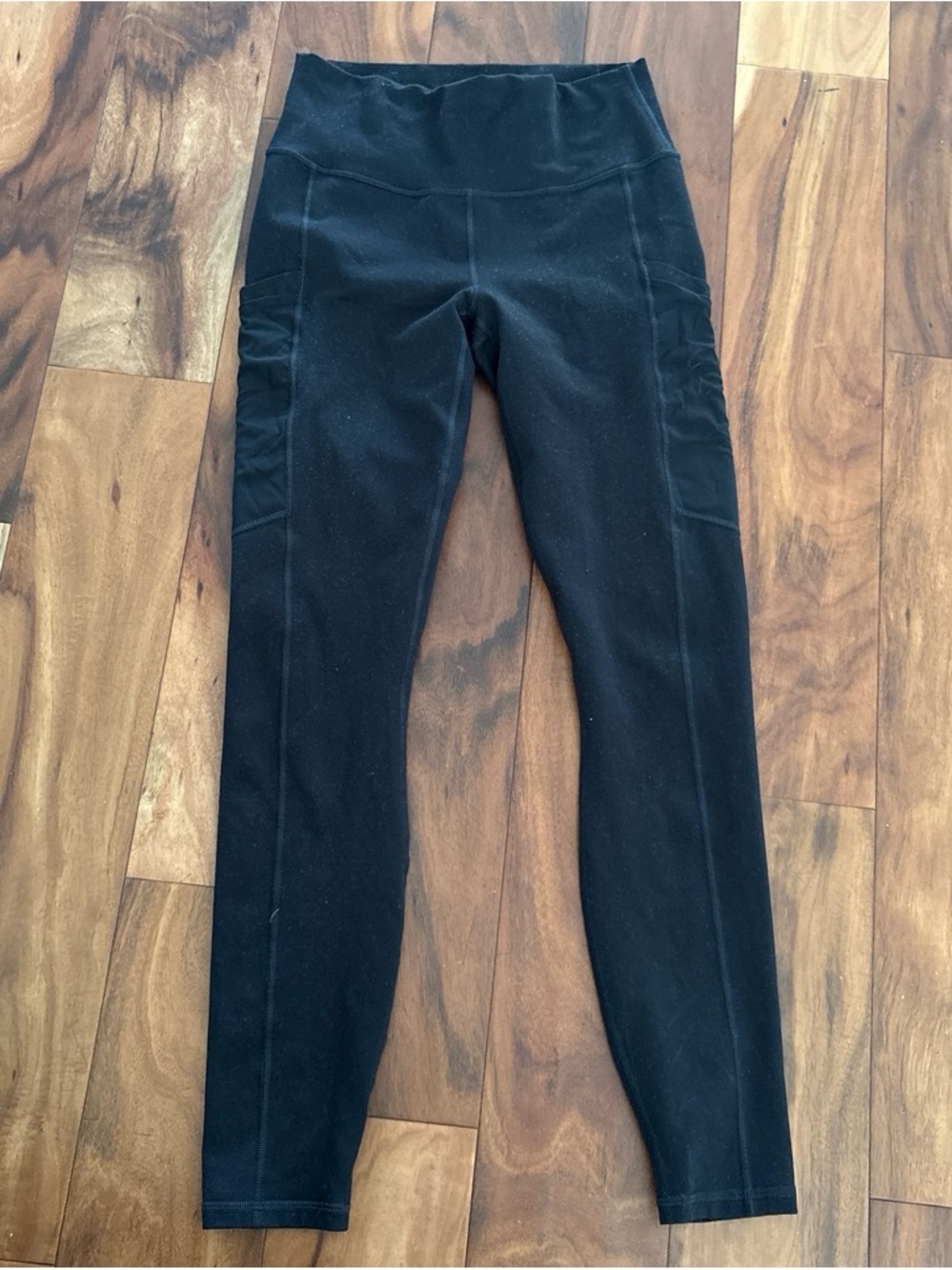 Fabletics Black Women's High-Waist Leggings with Side Pockets